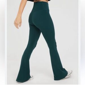 High-Rise Dark Teal Flare Leggings